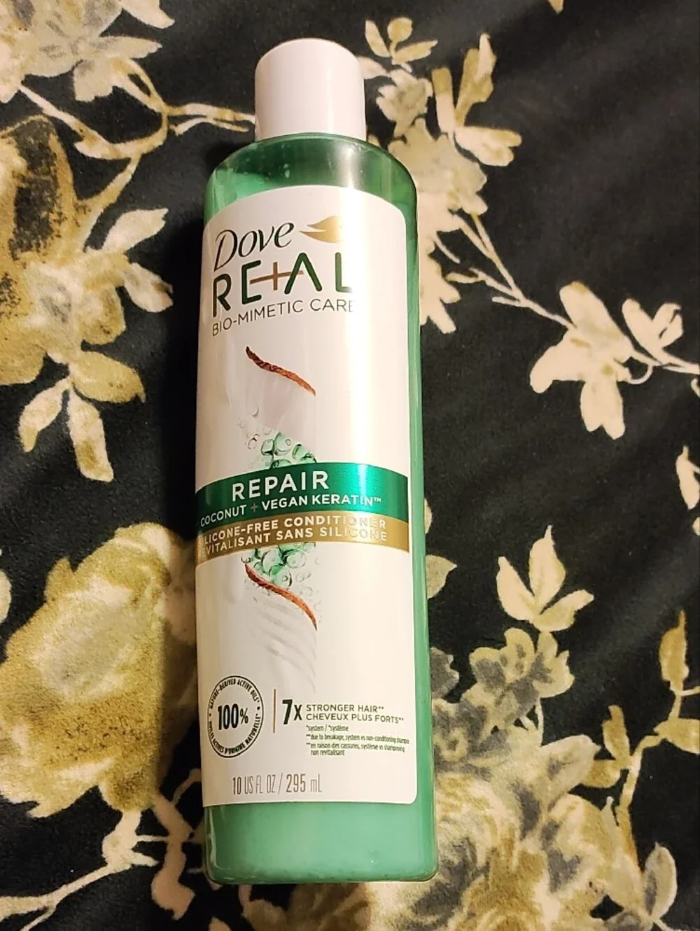 Dove REAL Repair Silicone-Free Conditioner — Green & White